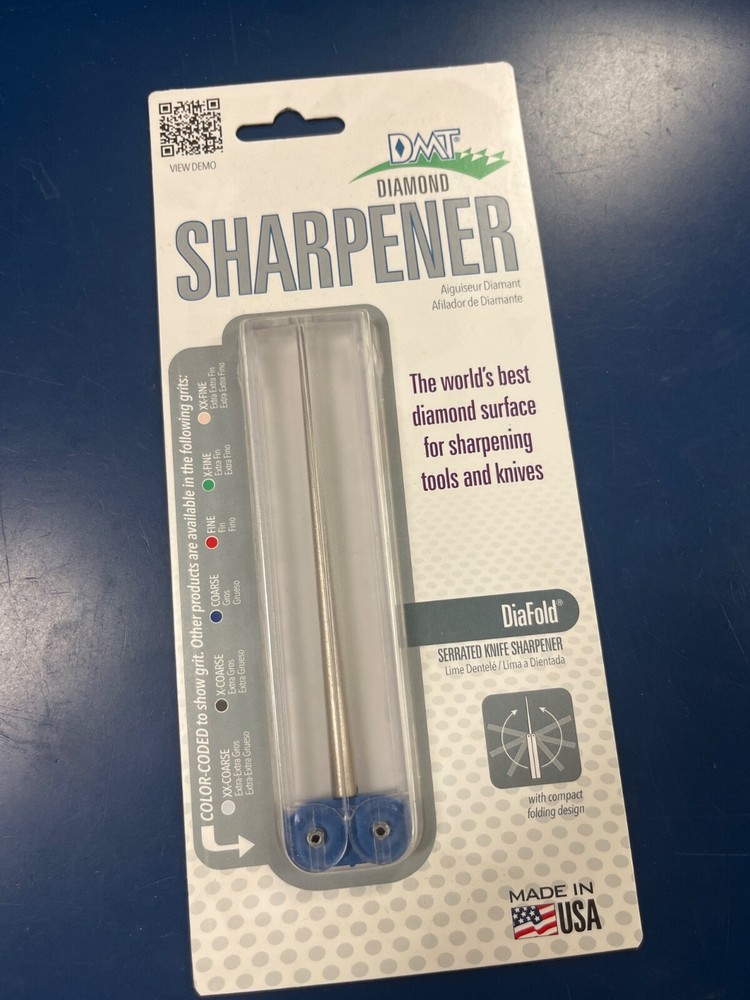 DMT Diafold Diamond Knife Sharpener  Serrated Coarse Grit 325 Mesh BLUE
