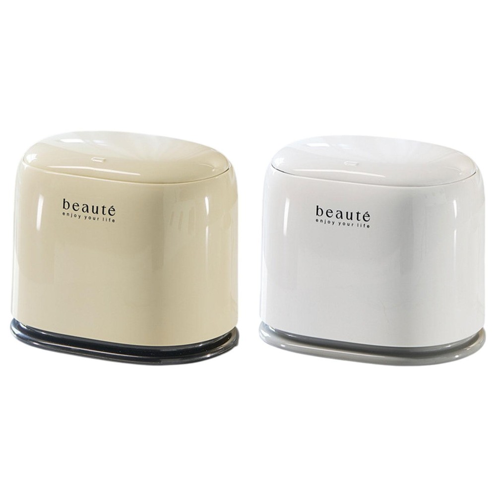 Desktop Trash Can Practical Small Waste Basket for Vanity Bedroom Countertop