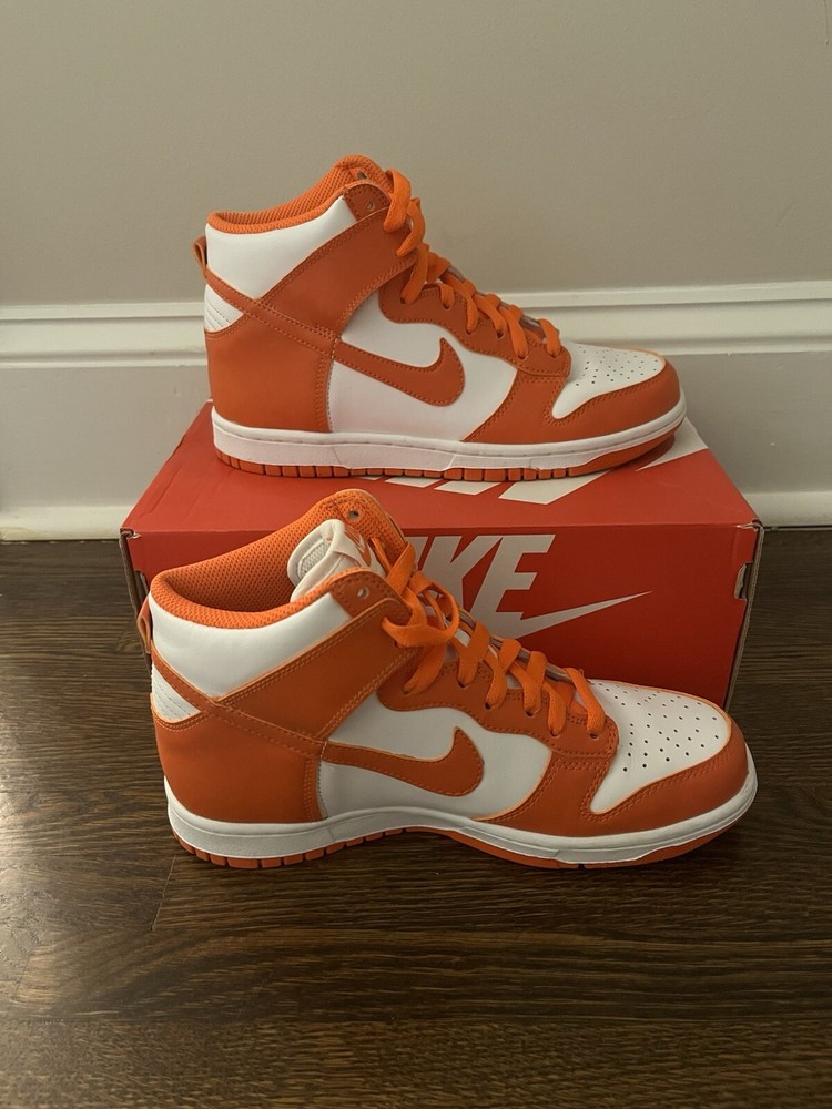 Nike Dunk High White/Orange Blaze