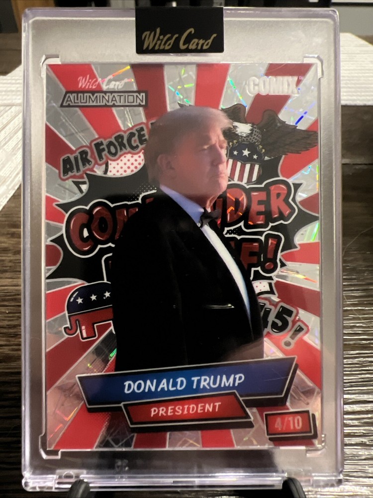 2024 Wild Card Alumination Donald Trump Commander In Chief 4/10