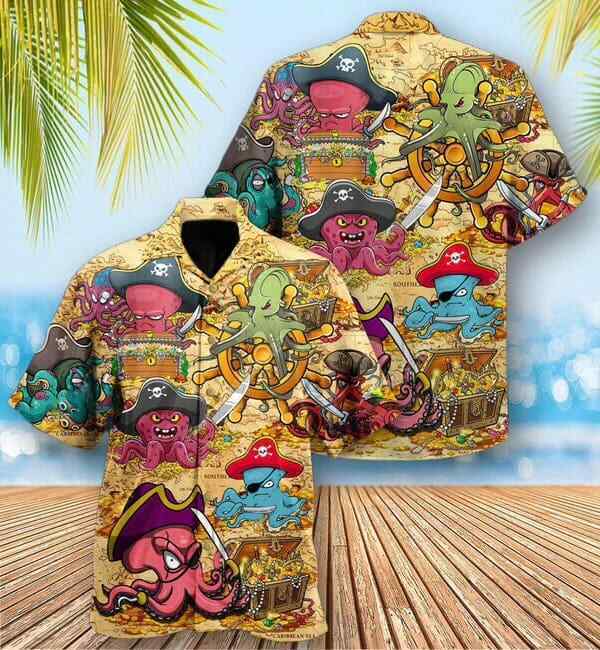 Pirate Inspired Beach Ready 3D Hawaiian Shirt For Fun Days