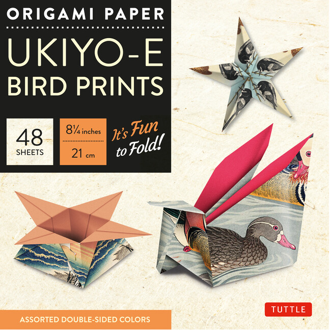 Origami Paper - Ukiyo-E Bird Prints - 8 1/4 - 48 Sheets: Tuttle Origami Pap...