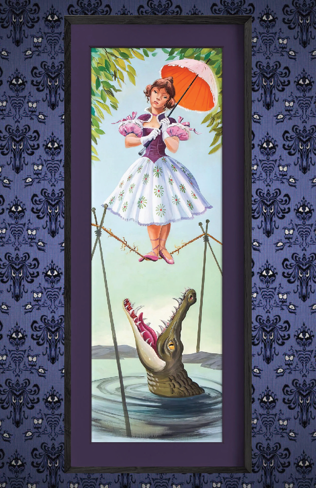 Haunted Mansion Girl Alligator 13x19 Satin Finish Wall Art Print
