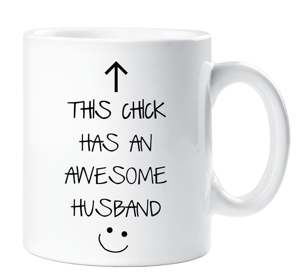 Awesome Husband Wife Mug - Ceramic Novelty Gift for Her