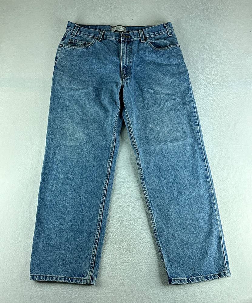 Levis Mens Relaxed Straight Jeans Blue Tag Medium Wash 36x30