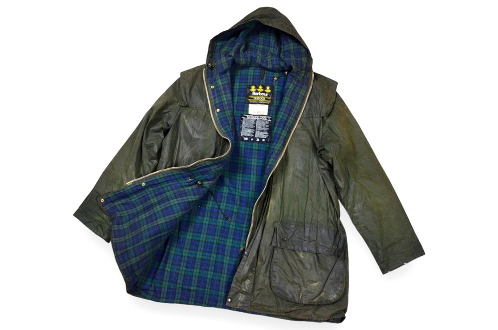 Men's Barbour Durham Vintage Jacket Wax A5 Blue Navy England C42/107cm