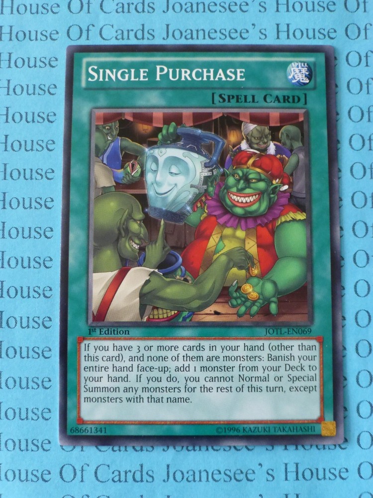 1st Edition JOTL-EN069 Short Print Common Yu-Gi-Oh Card Single Purchase New
