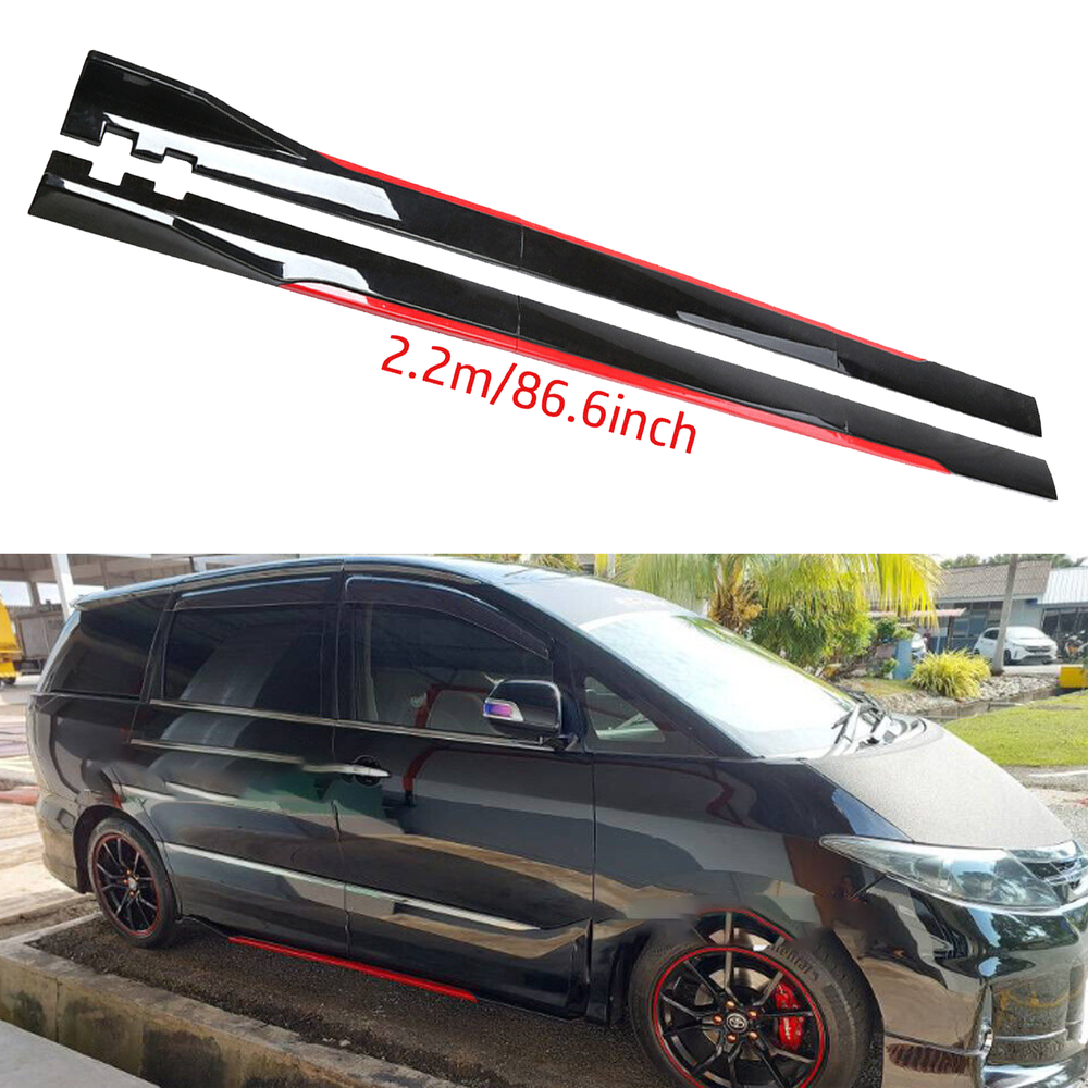 For Honda Odyssey Side Skirt Extension Body Kit Splitter Spoiler Polypropylene