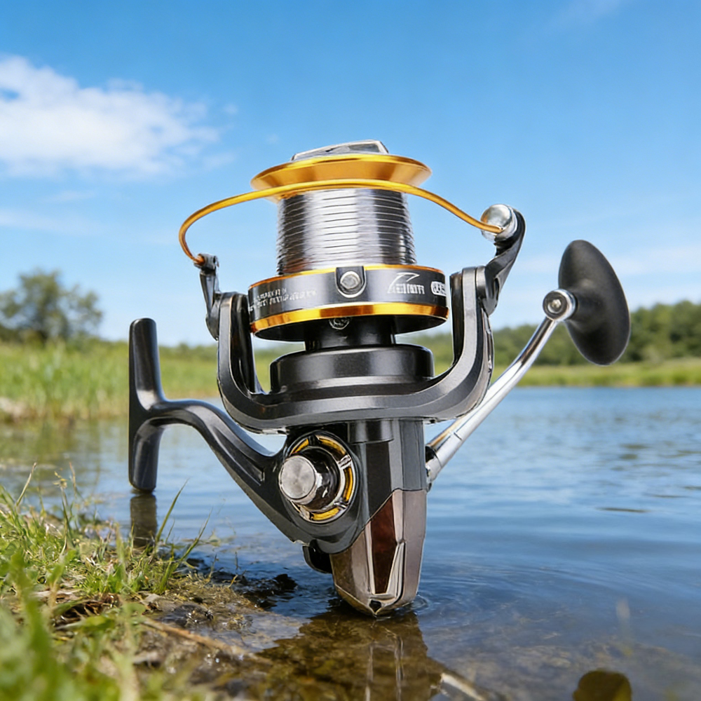 9000 Series Spinning Fishing Reel Full Metal Big Sea Casting Max Drag 55LB