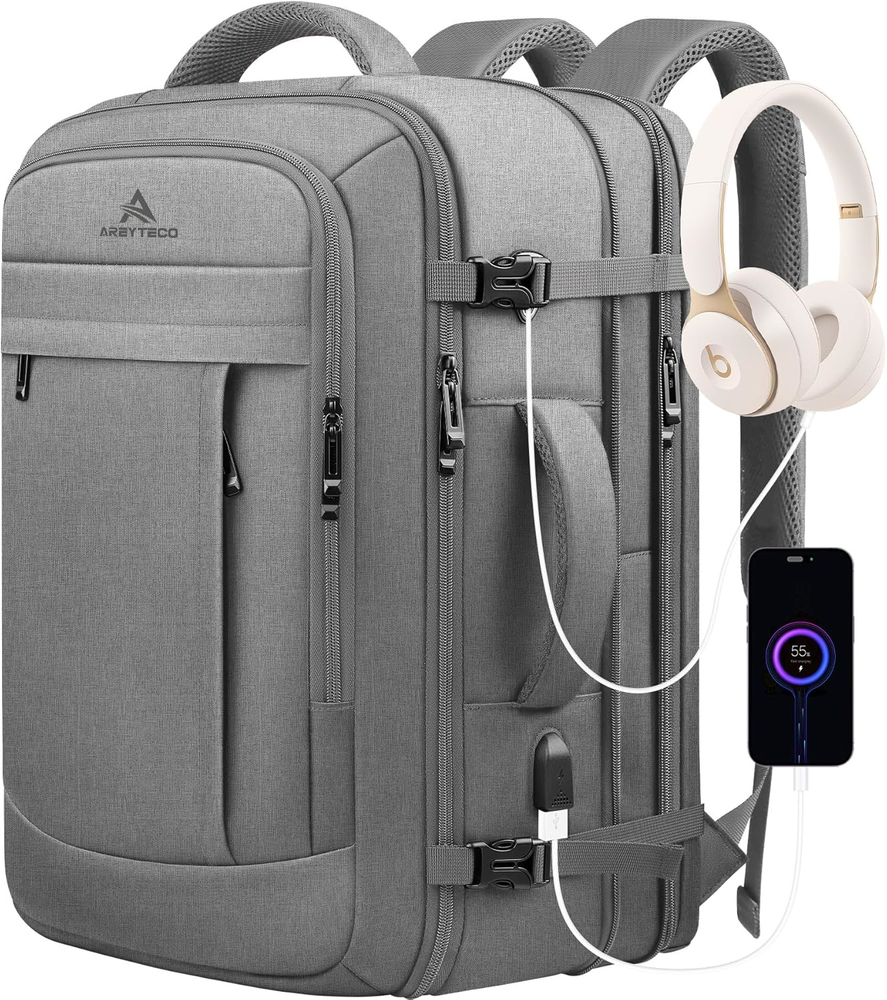 50L Large Laptop Backpack for Men & Women - Flight Approved Business Travel Essential