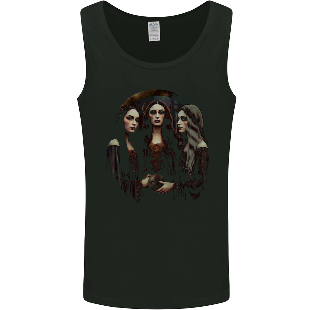 Three Witches Fantasy Witchcraft Sorcery Mens Vest Tank Top