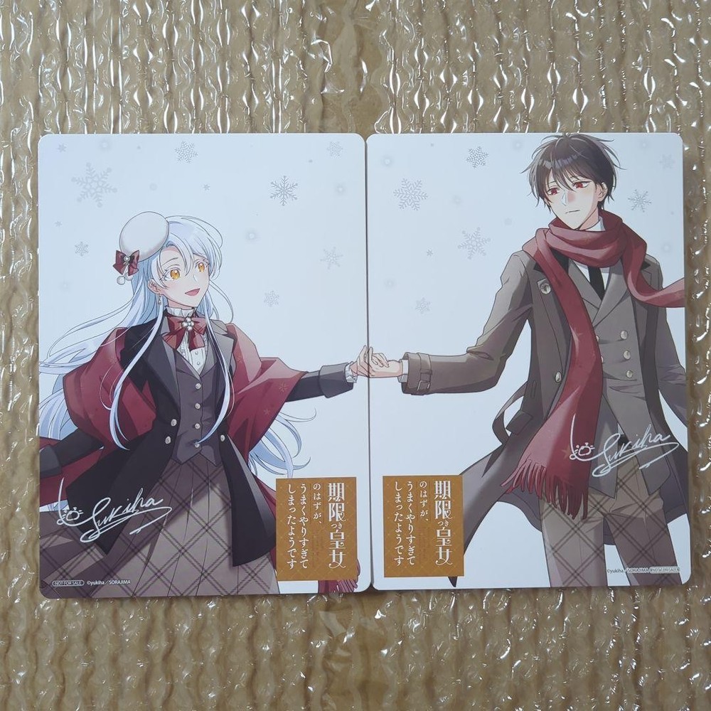 Limited Time Princess Visual Boards Set of 2, B6 Anime Store Bonus,-image