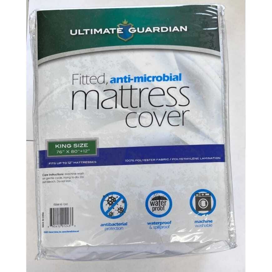 Bed Bug Anti-microbial Fitted Waterproof Mattress Cover