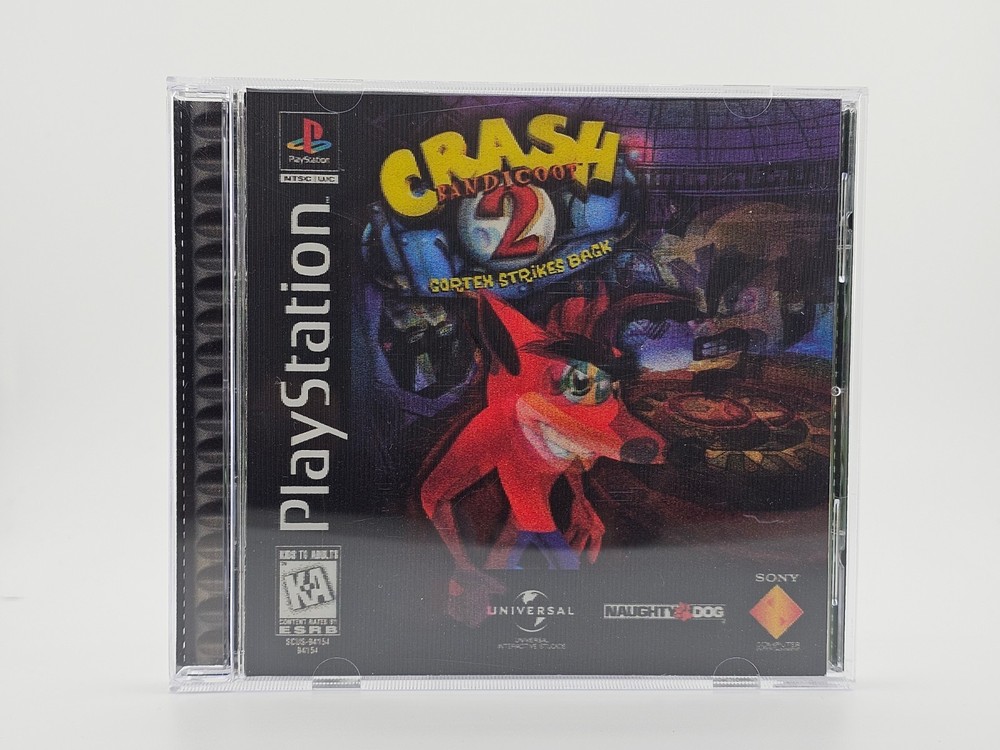 Sony Playstation 1 PS1 Crash Bandicoot 2 Holo Cover CIB Cleaned & Tested