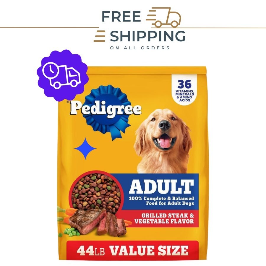 Pedigree® Complete Nutrition Adult Dry Dog Food - Steak & Vegetables - 44 Ibs