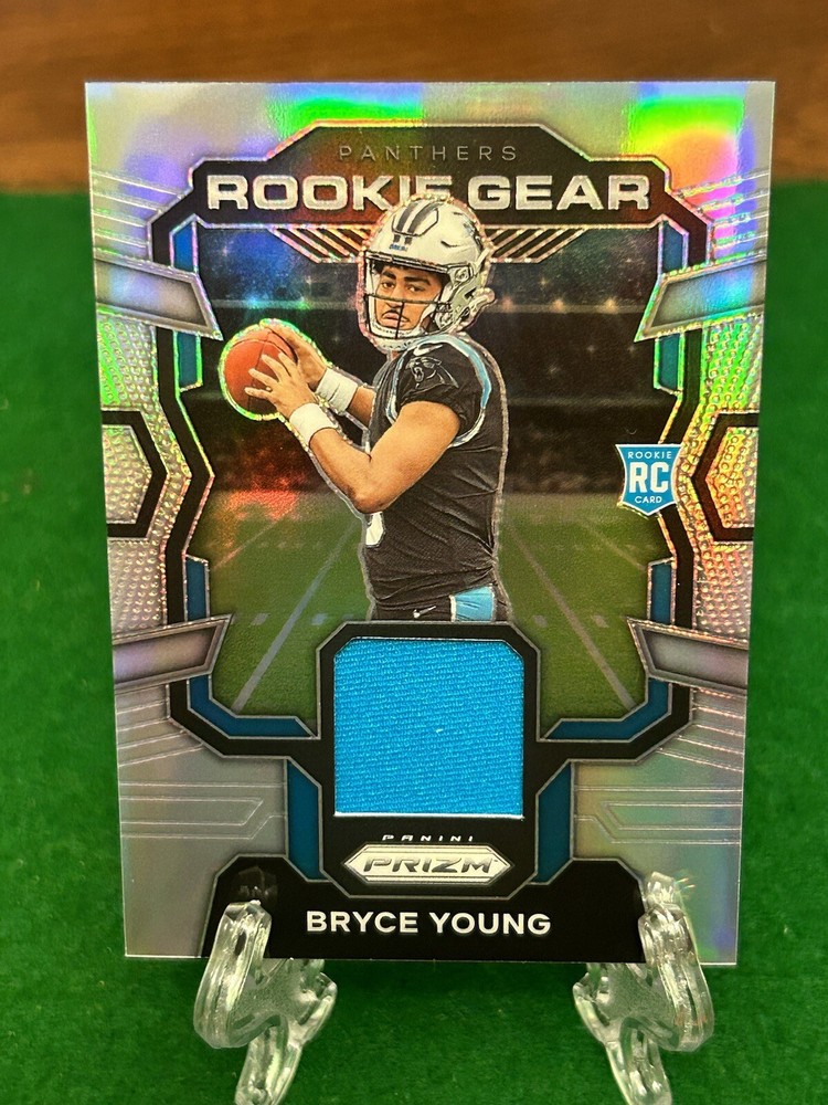 2023 Panini Prizm Rookie Gear Patch Silver #RG-BY Bryce Young Rookie Carolina