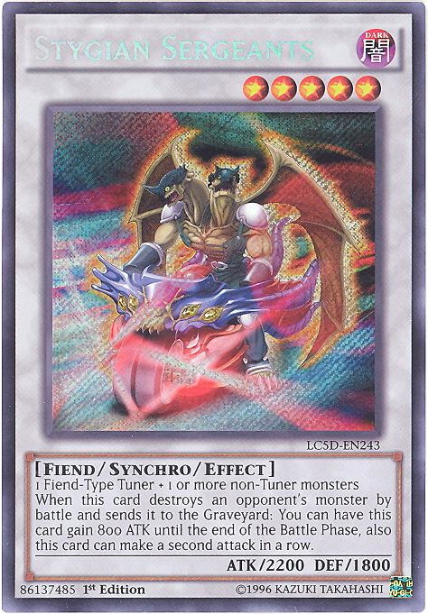 Stygian Sergeants LC5D-EN243 Legendary Collection 5Ds 1st Edition Ultra Rare