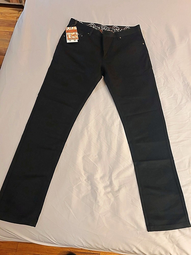 Suslo Couture Black Dress Pants Mens Size 34x32 Cotton Solid Designer  New York