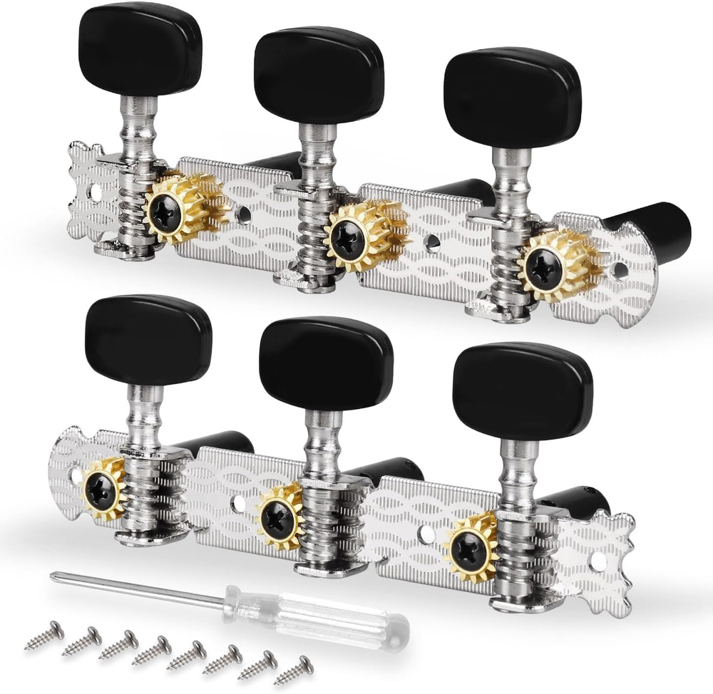 Classical Guitar Tuners 6 String Keys Pegs with Screwdriver for Musicians