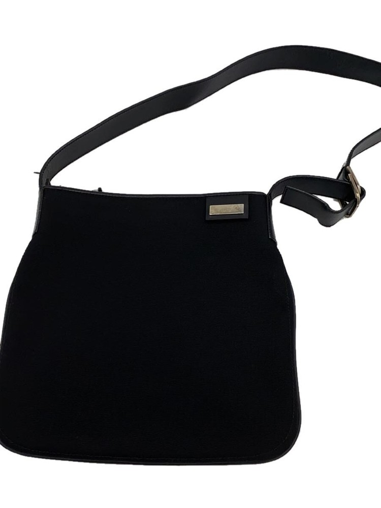 GUCCI Black Nylon Shoulder Bag with Solid Color Design