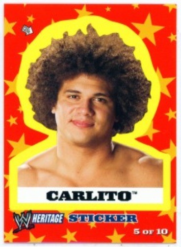 CARLITO Sticker Insert Card #5 WWE Topps Heritage Wrestling