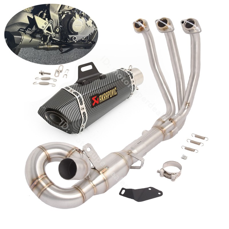 For CF-Moto 675SS 675SR 2025 2024 Full System Exhaust Header Pipe Muffler Tips
