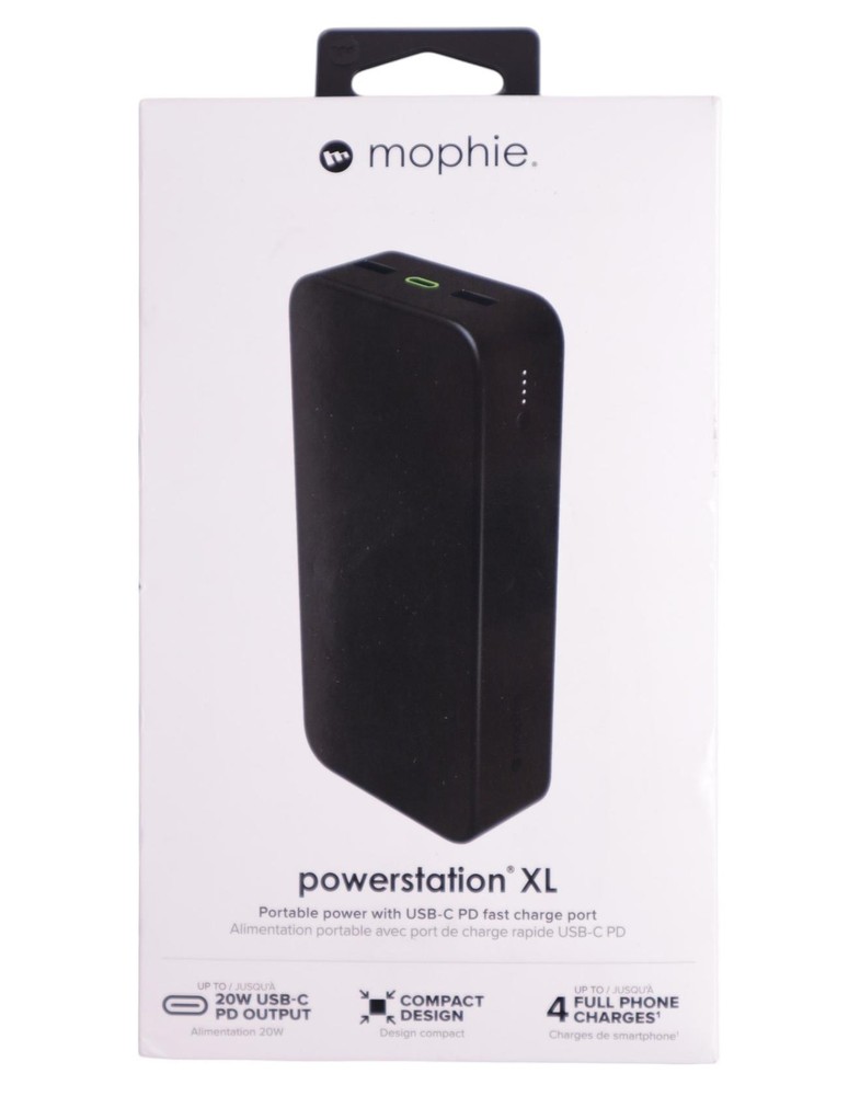 Mophie Powerstation XL Portable Power Bank with 20w USB-C Power Delivery Output