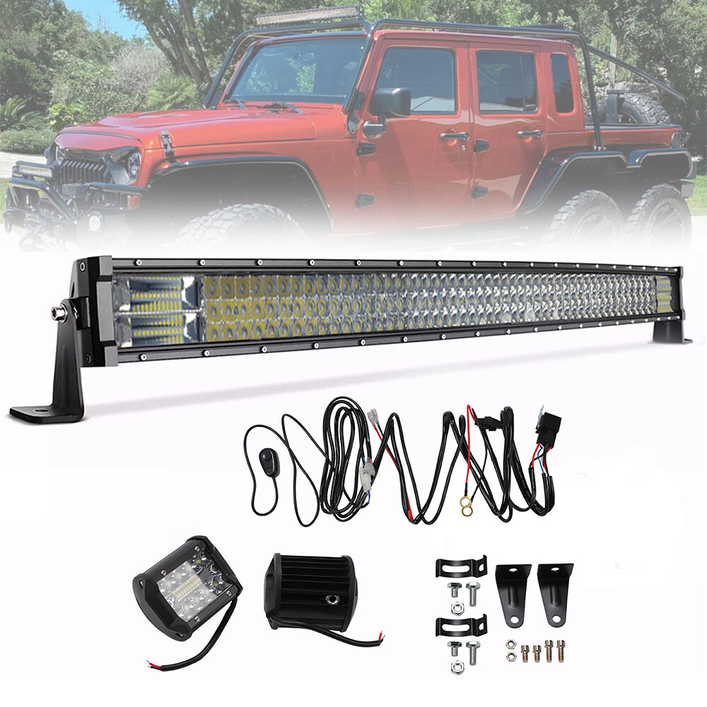 42in LED straight Light Bar Combo 2pcs 4