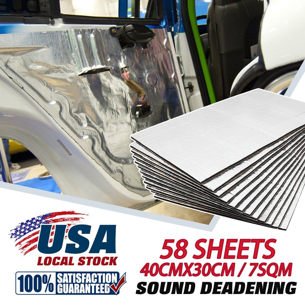 Sound Deadening Thermal heat Shield Auto Truck Hood Noise Insulation 16