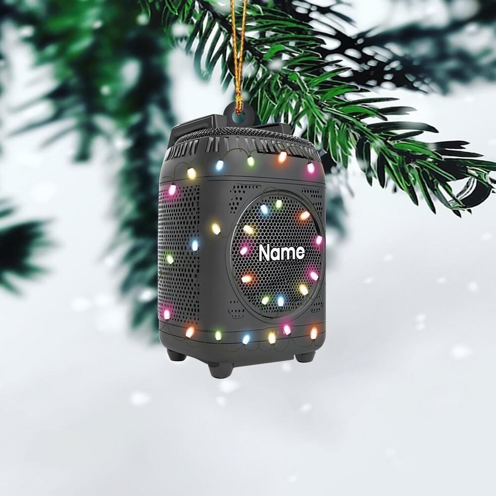 Portable Speaker Christmas Ornament  Electric Loud Speaker Holiday Ornament Gift