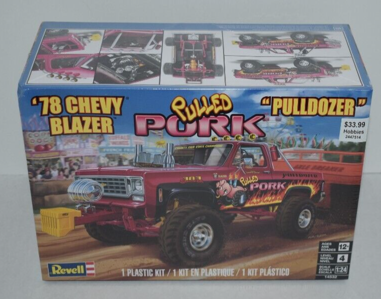 1:24 Scale Revell 78 Chevy Blazer Pulldozer Model Kit  