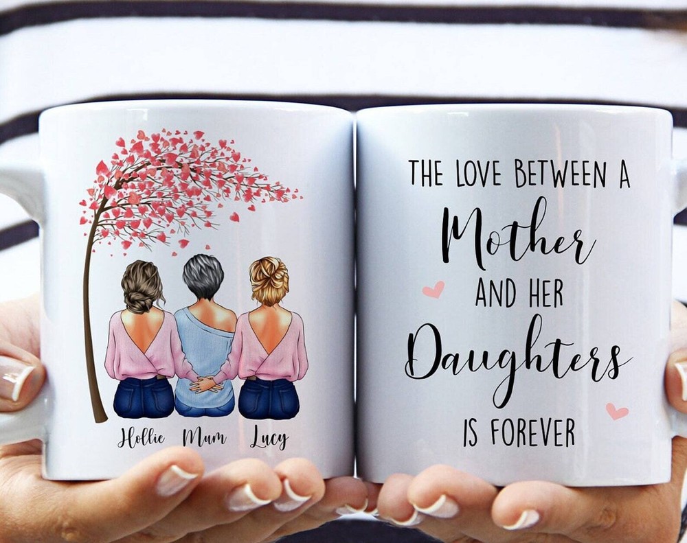 Custom Engraved Mother Daughter Mug - Heartfelt Mother's Day Gift