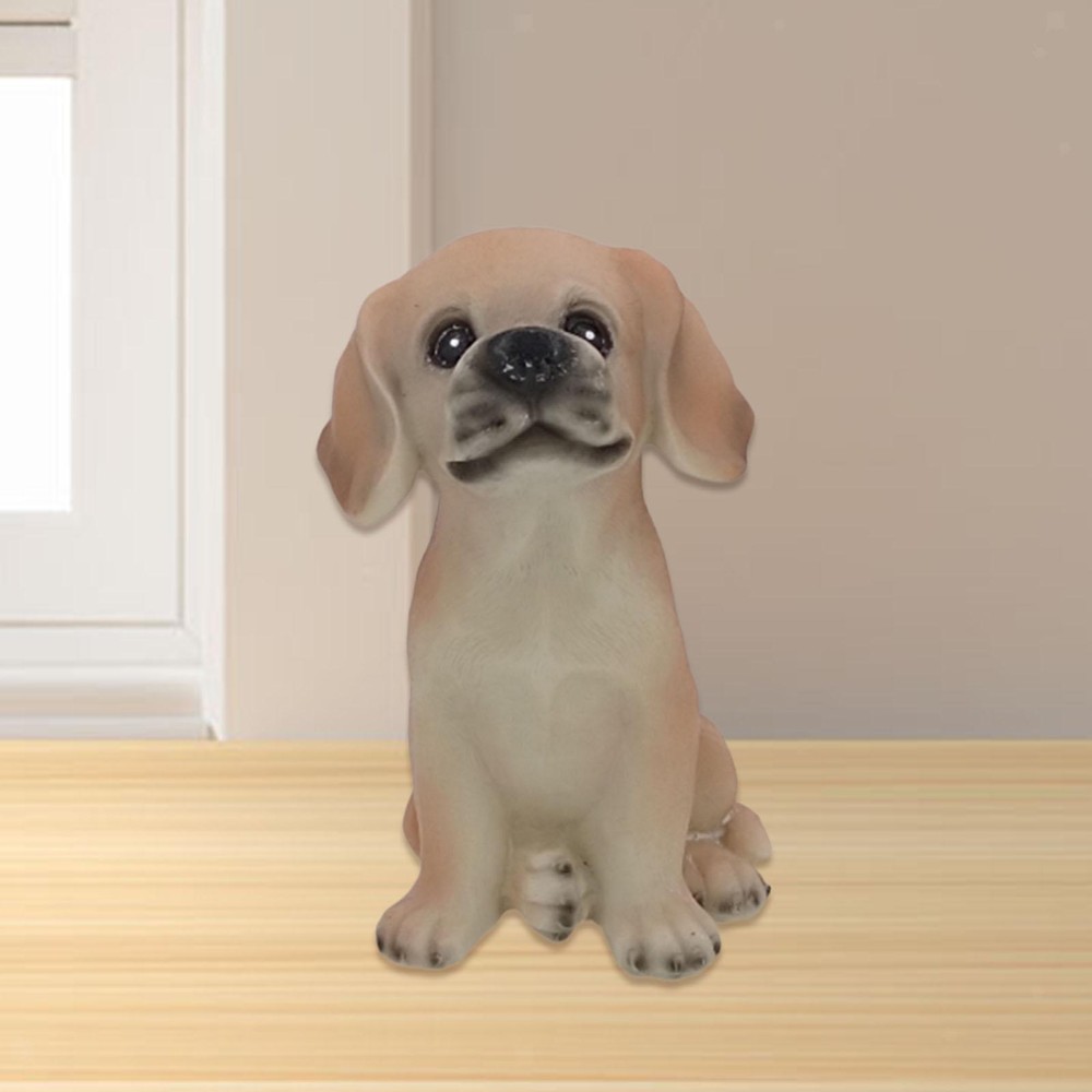 Dog Figurine Animal Sculpture Creative Decorative Ornament Desktop Decoration