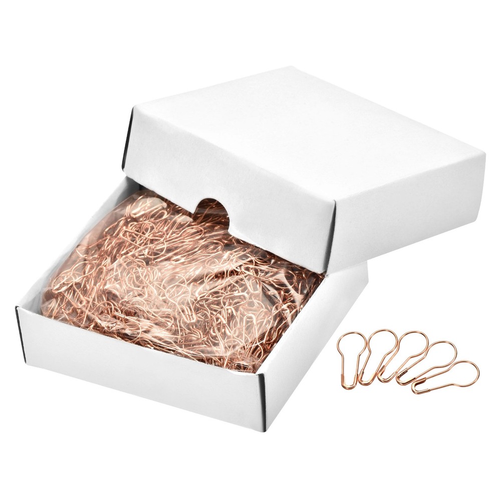 2000 Pcs Bulb Safety Pins Metal Sewing Pins Rose Gold 0.87-Inch for Art Craft