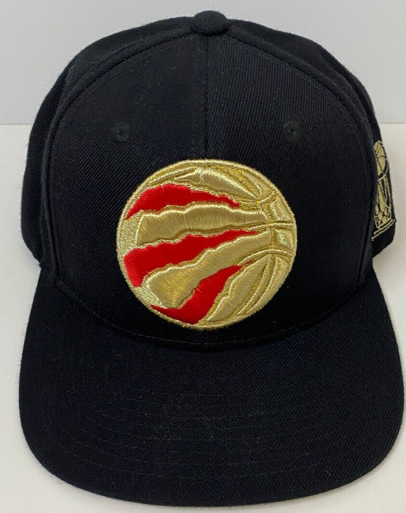 Mitchell & Ness Toronto Raptors Gold NBA Champion Adjustable Snapback Hat Cap