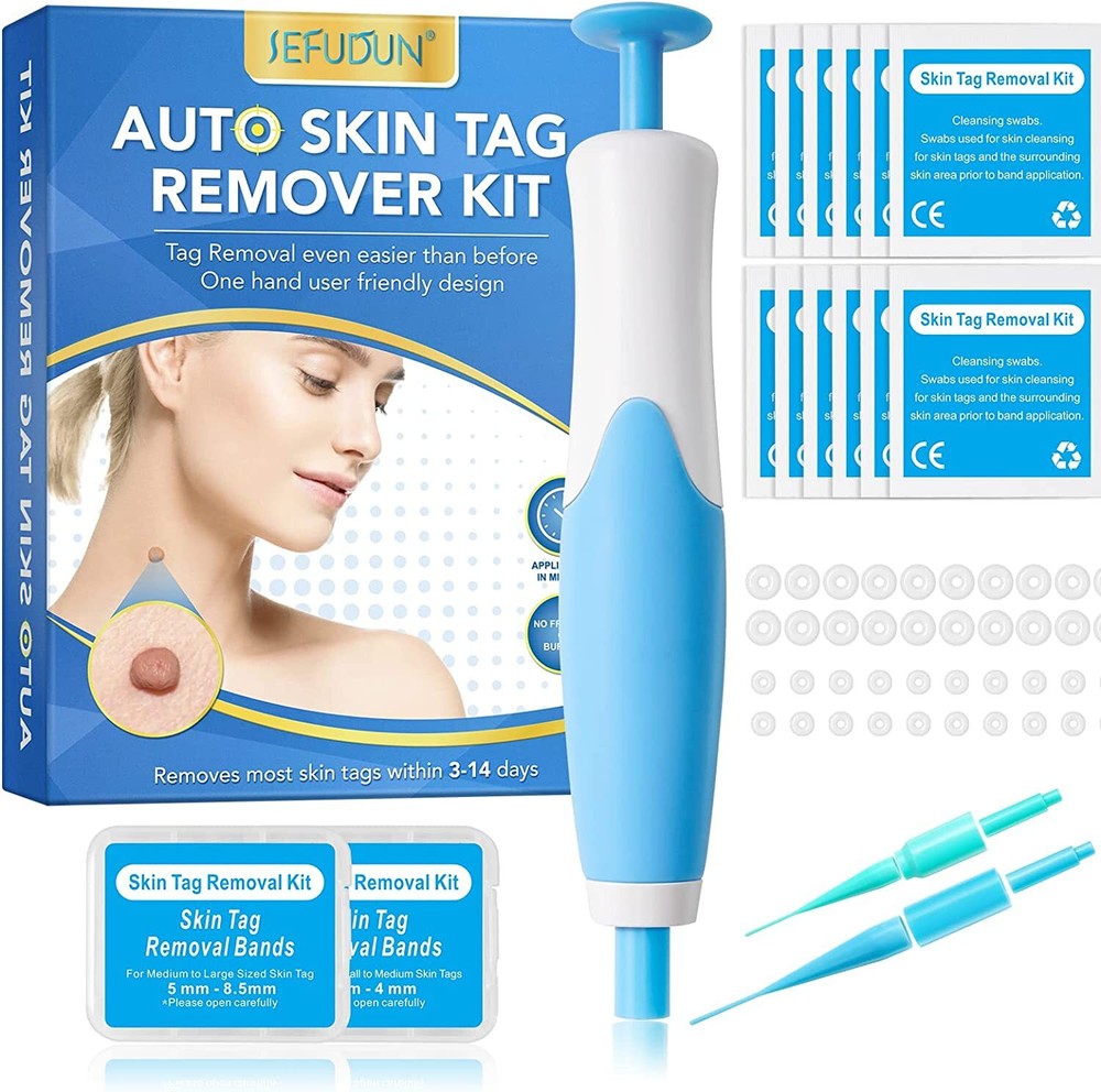 Auto Micro Skin Tag Remover Device Kit Safe Painless Removal 2-8 mm Band Tool