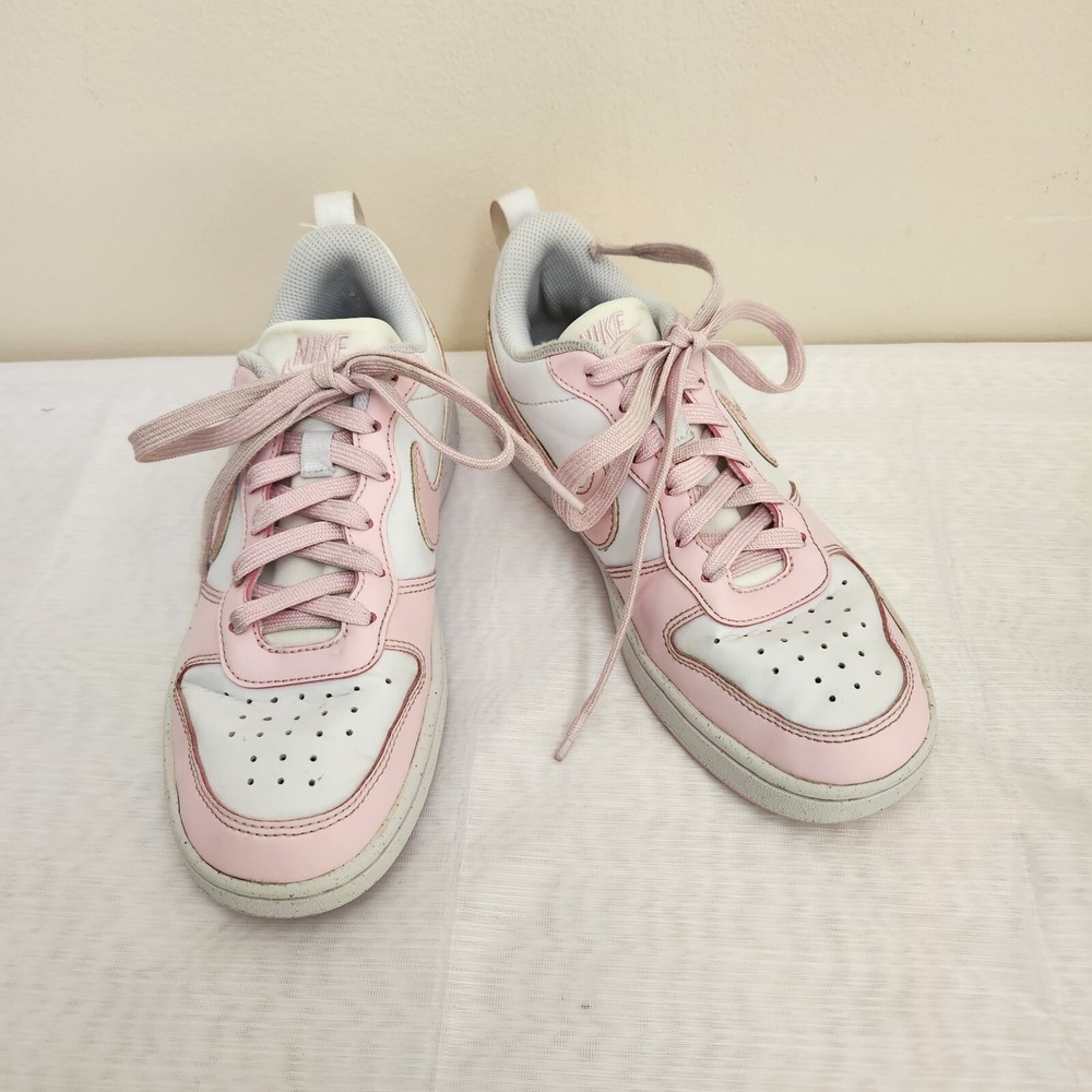 Nike Court Borough Low Recraft GS DV5456-105 Girl's 4.5Y Shoes White/Pink School