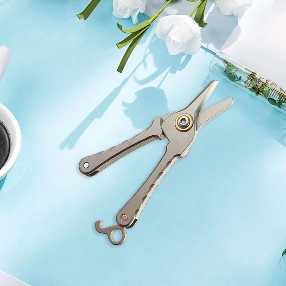 Mini Scissors Travel Scissors Accessories Small Cutter with Buckle Pocket