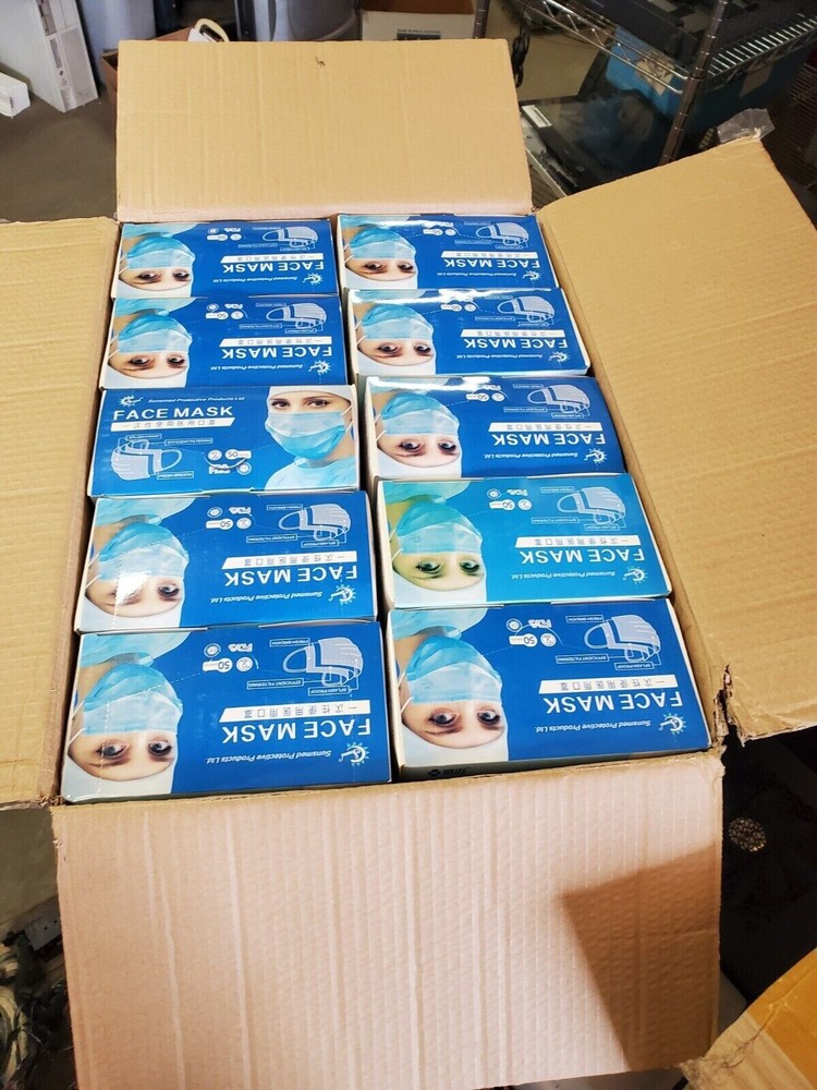 2000 PCs Disposable Face Mask 3 Layer Wholesale Bulk-buy Order ear loops masks