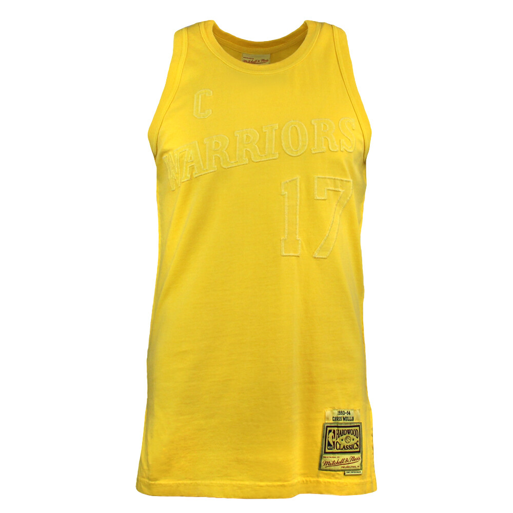 Mitchell & Ness Washed Out Swingman Crew Neck Replica Jersey Mens Yellow  SMJYNG