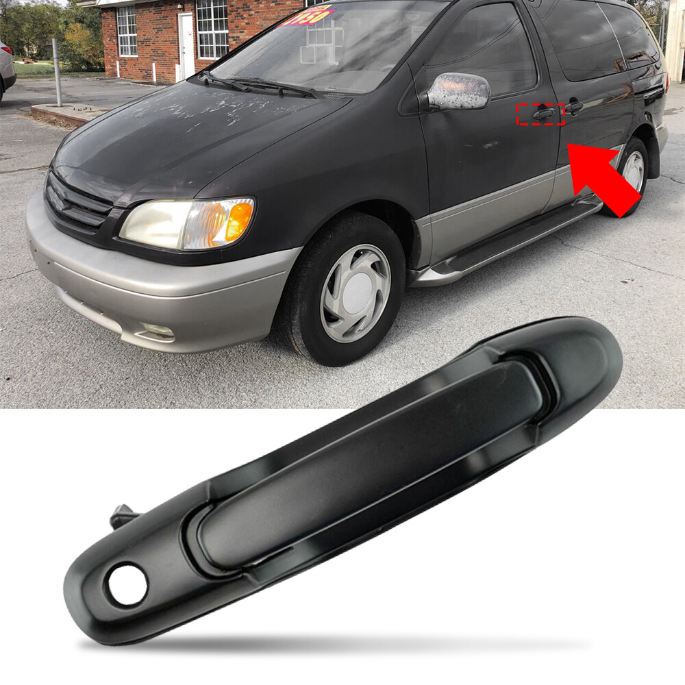 Front Left Driver Side Sliding Door Handle for 1998-2003 Toyota Sienna Black I