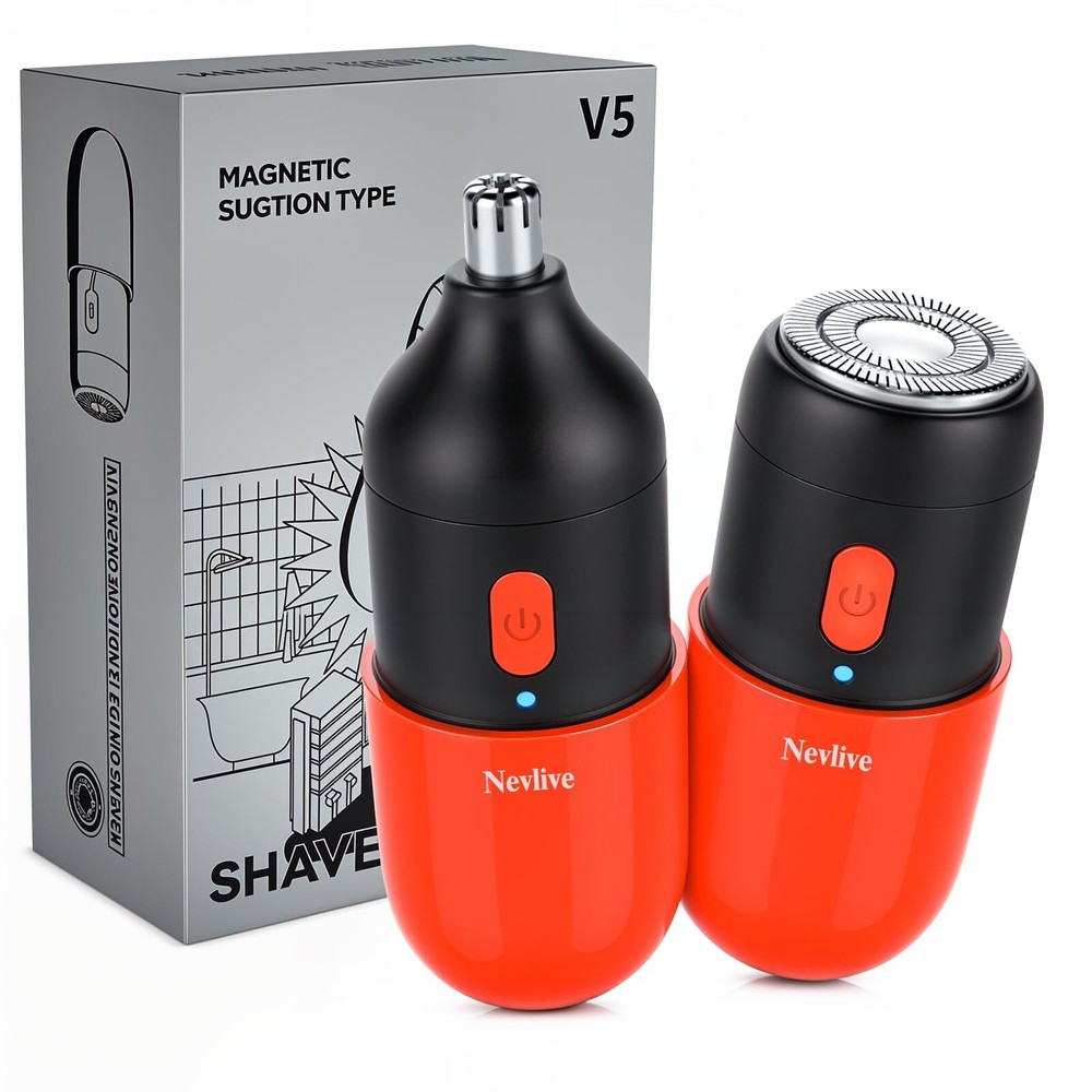 Facial Nose Hair Remover for Women and Men 2 in 1 USB Rechargeable Trimmer