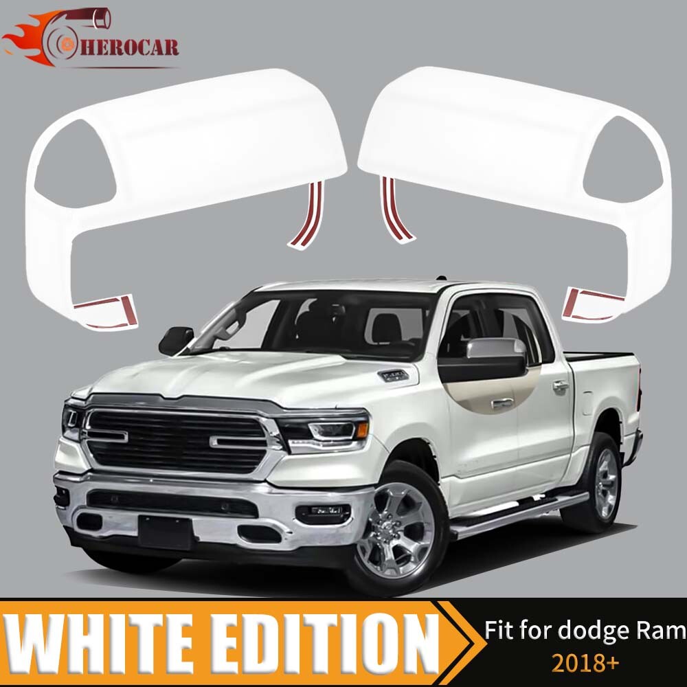 2019+ Dodge Ram 2X Towing Mirror Top Cover Trim with Turn Signal Cut-Outs