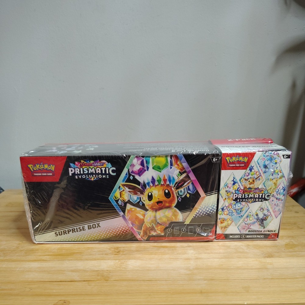 Pokemon Prismatic Evolutions Surprise Box And Booster Bundle- Sam's Club SEALED!