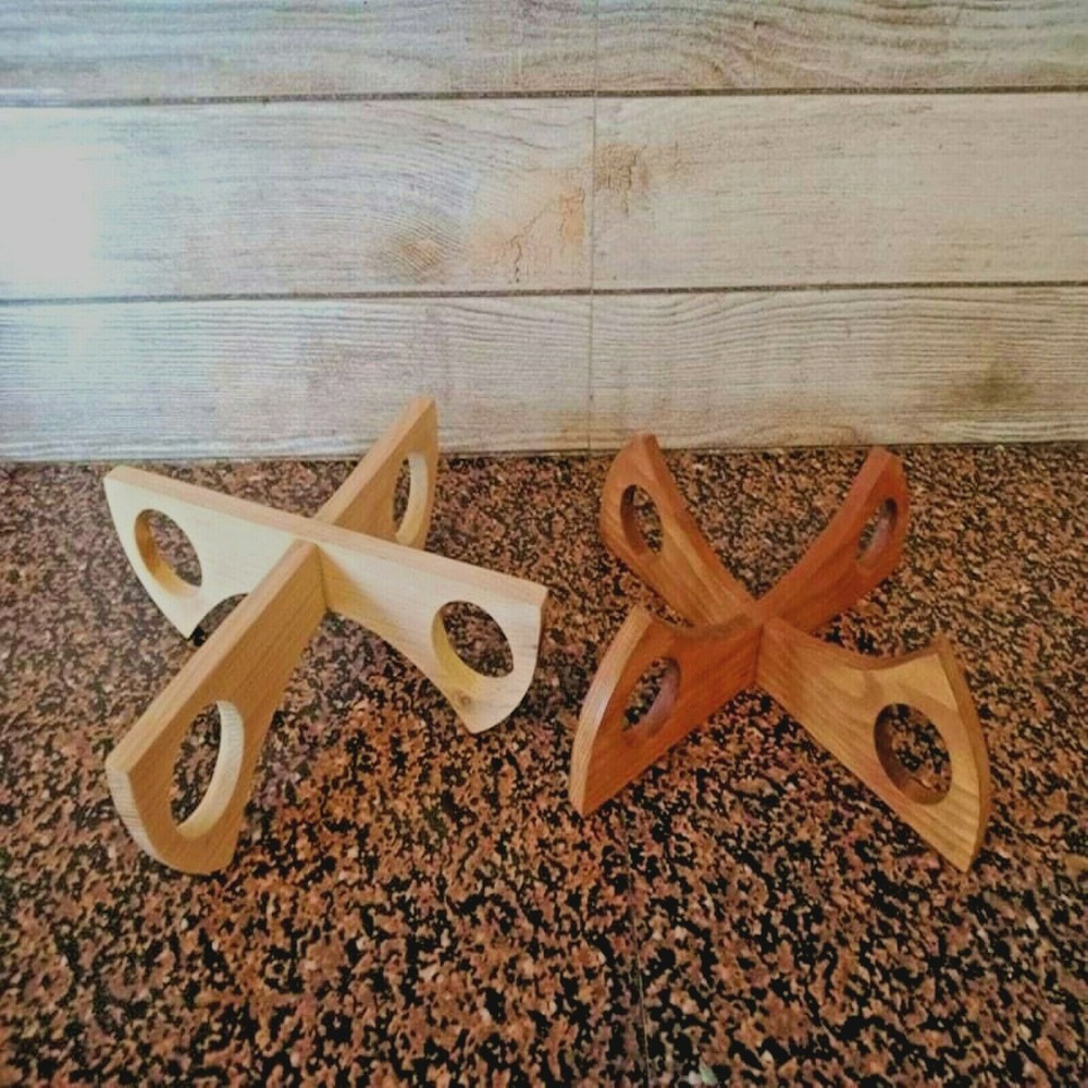 Wooden Tray Pan Pot Holder Heat Resistant Non-Slip Cooling Dish Pad KITCHEN TOOL