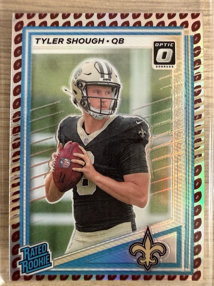 2025 Donruss Optic Tyler Shough Rated Rookie Football Emoji RC SSP #304