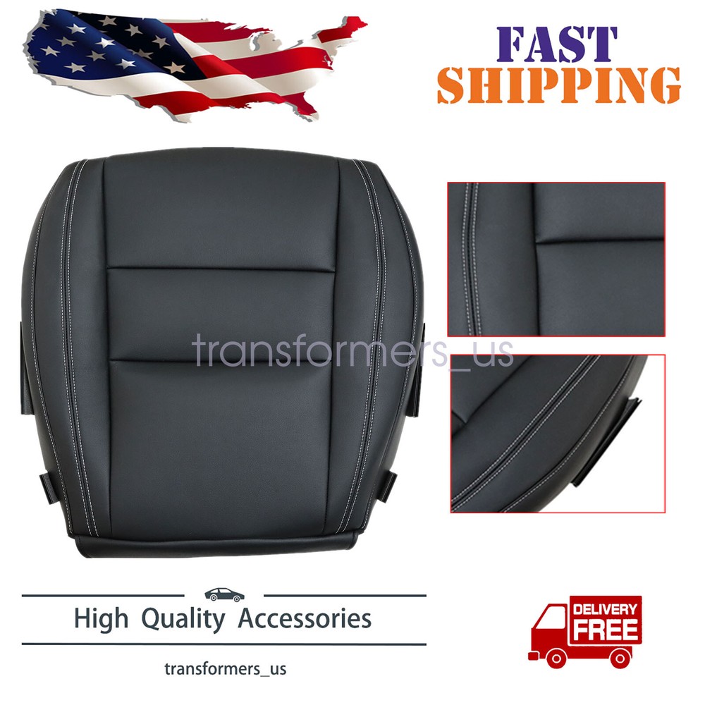 For Jeep Grand Cherokee 2011-2021 Passenger Side Bottom Leather Seat Cover Black
