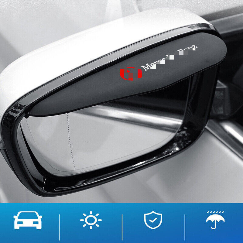 2PCS Rear View Mirror Rain Board Eyebrow Sun Visor for Mercedes Benz Accessories