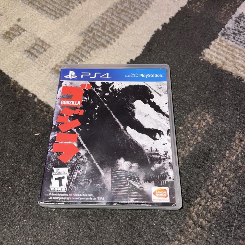 Godzilla PS4 Disc Won't Read - Light Scratches - Rare Game