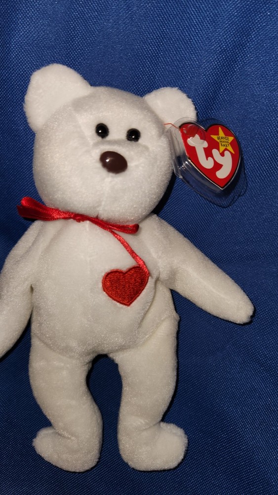 Extremely rare TAG ERRORS 1993 Valentino Ty Beanie Baby - Mint Condition